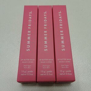 3pcs( Pink Sugar ) Summer Fridays Lip Butter Balm Conditioning Lip New With box